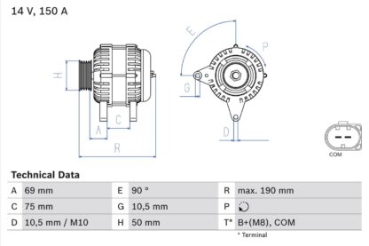 generátor BOSCH 0 986 046 220