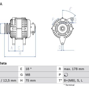 generátor BOSCH 0 986 045 611