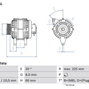 generátor BOSCH 0 986 043 981