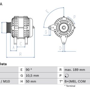 generátor BOSCH 0 986 046 170