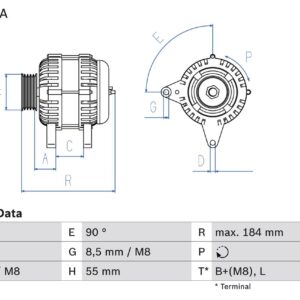 generátor BOSCH 0 986 048 611