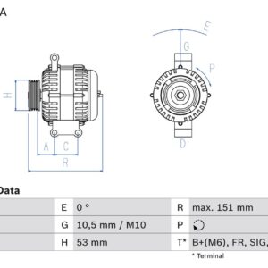 generátor BOSCH 0 986 049 460