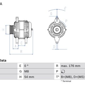 generátor BOSCH 0 986 046 150