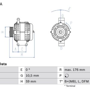 generátor BOSCH 0 986 047 910