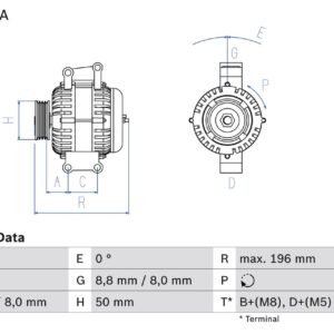 generátor BOSCH 0 986 043 910