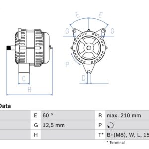 generátor BOSCH 0 986 048 100