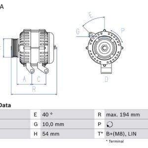 generátor BOSCH 0 986 048 400