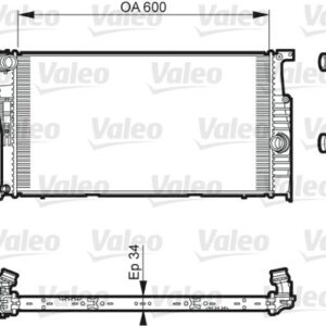 Chladič, chlazení motoru VALEO 735612