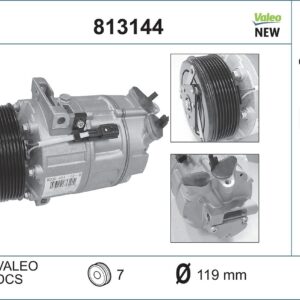 Kompresor, klimatizace VALEO 813144