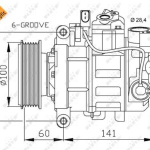 Kompresor, klimatizace NRF 32263