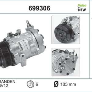 Kompresor, klimatizace VALEO 699306