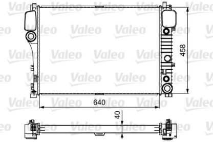 Chladič, chlazení motoru VALEO 735299