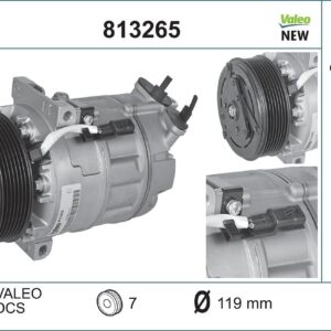 Kompresor, klimatizace VALEO 813265