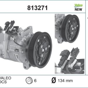 Kompresor, klimatizace VALEO 813271