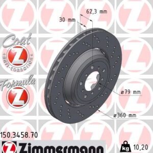Brzdový kotouč ZIMMERMANN 150.3458.70