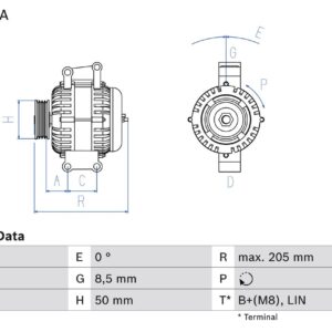 generátor BOSCH 0 986 049 010