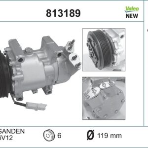 Kompresor, klimatizace VALEO 813189