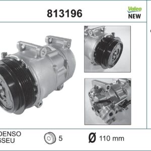 Kompresor, klimatizace VALEO 813196