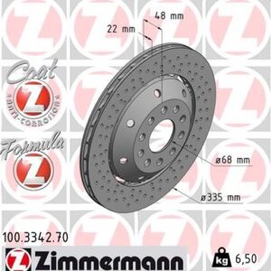 Brzdový kotouč ZIMMERMANN 100.3342.70