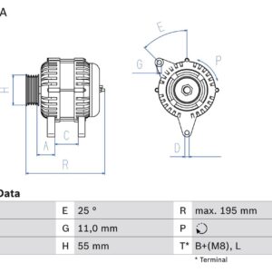 generátor BOSCH 0 986 046 210