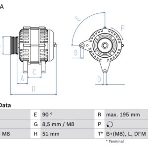 generátor BOSCH 0 986 082 230
