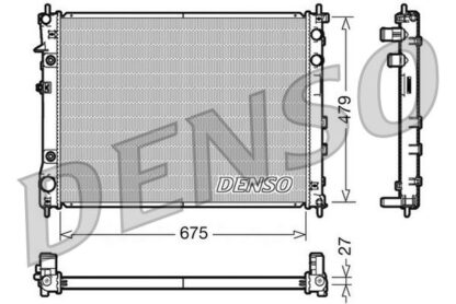 Chladič, chlazení motoru DENSO DRM36012