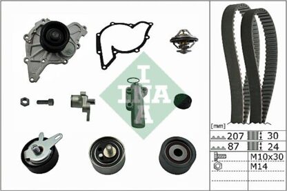 Vodní pumpa + sada ozubeného řemene Schaeffler INA 530 0539 30