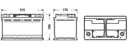 Autobaterie Exide Start-Stop EFB, 12V, 80Ah, 720A, EL800