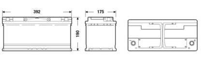 Autobaterie Exide Start-Stop AGM, 12V, 105Ah, 950A, EK1050