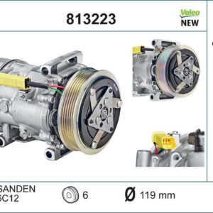 Kompresor, klimatizace VALEO 813223