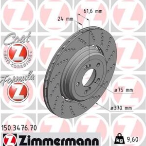 Brzdový kotouč ZIMMERMANN 150.3476.70