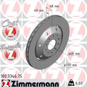 Brzdový kotouč ZIMMERMANN 100.3346.75
