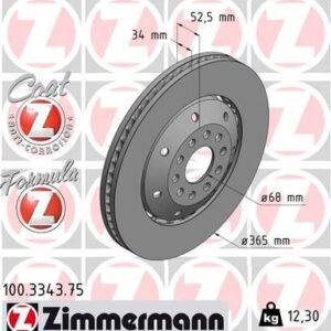 Brzdový kotouč ZIMMERMANN 100.3343.75