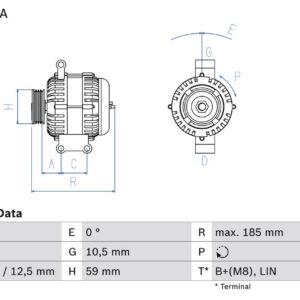 generátor BOSCH 0 986 082 580