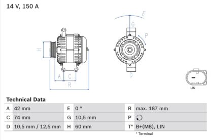 generátor BOSCH 0 986 082 330