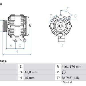 generátor BOSCH 0 986 082 220