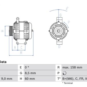 generátor BOSCH 0 986 082 800