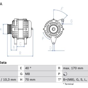 generátor BOSCH 0 986 082 720