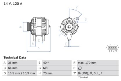 generátor BOSCH 0 986 082 720