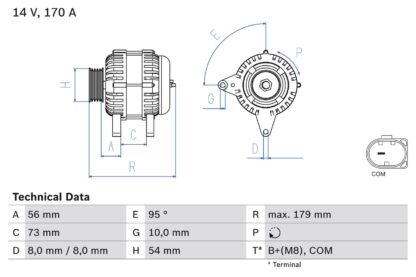 generátor BOSCH 0 986 083 470